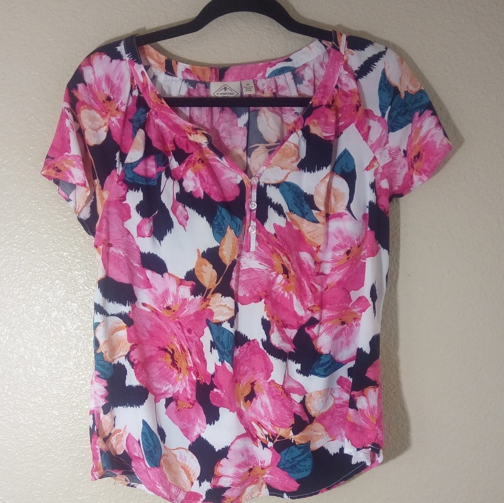 St John's Bay Top Shirt Blouse